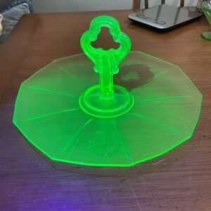 Uranium Glass 💚 Platter
